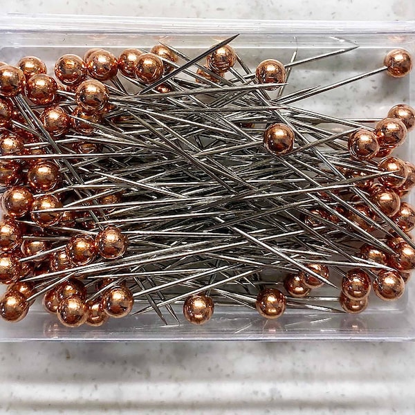 Rose Gold Straight Pins for Quilting, Sewing & Crafts, 200 Pins, 1 1/2" 20% OFF