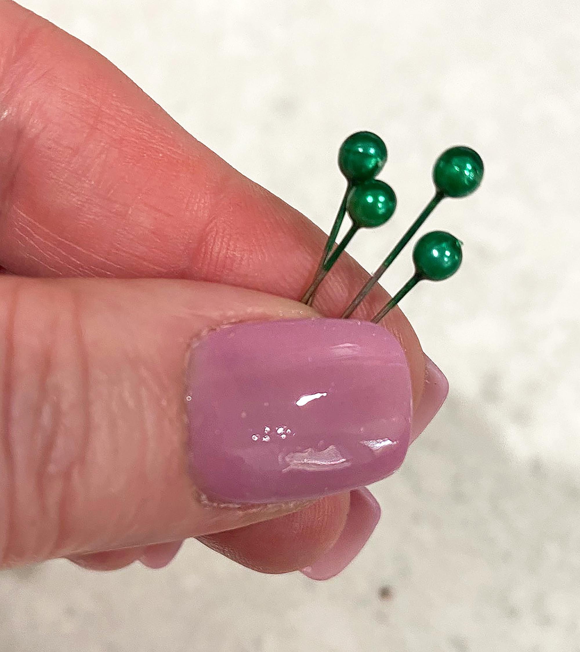 Green Pearl Head Straight Pins for Quilting Sewing & Crafts Etsy