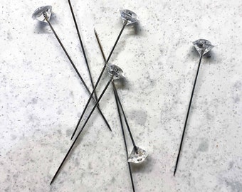 Diamond Head Straight Pins for Quilting, Sewing & Crafts, 100 Pins, 2"