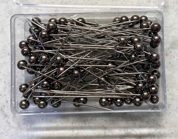 Pearl Head Straight Pins for Sewing & Crafts, 100 Pins, 1 1/2, Individual  Colors 