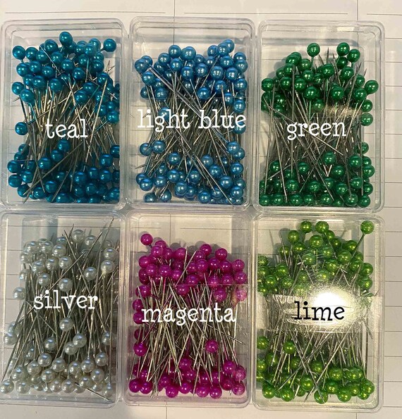 Pearl Head Straight Pins for Sewing & Crafts 100 Pins 1 Etsy
