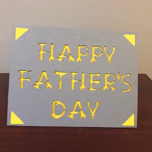 Father&#39;s Day Cards SVG Insert Card Cricut Silhouette Joy Digital Cut File