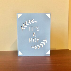 It's A Boy Baby Shower Gender Reveal SVG Digital Cut file- Circuit, Silhouette, Joy