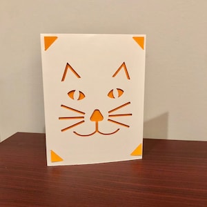 Cat Cut File- Cricut Joy Cat Insert Slot Card- SVG Cut File