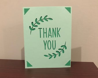Thank You Wreath Insert Card SVG- Cricut, Joy, Silhouette Digital Cut File