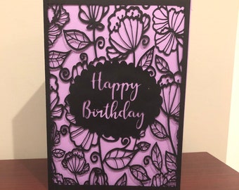 Birthday Card Svg Etsy