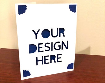 Cricut Joy Insert Card Slot Template SVG- Diseño escalonado