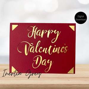 SVG: Valentines Day Insert Card. Cricut Joy Friendly. Draw 