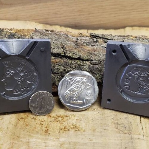 Graphite Casting Mold Pirate Coin Bullion Pour Your Own Etsy