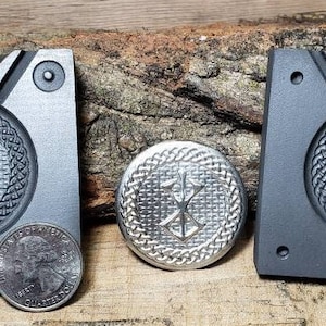 Graphite coin mold - Helm of Awe and Berserker Viking Double sided coin mold!