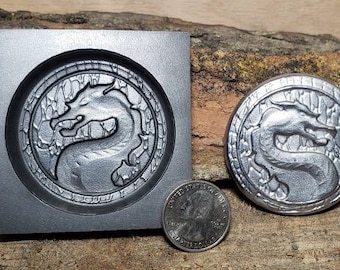 Graphite casting mold - Dragon round - makes 2" diameter round ingot!
