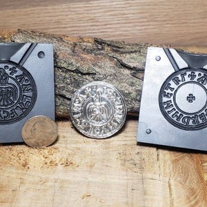 Graphite Casting Mold - Viking Penny - Cast your own bullion coins!