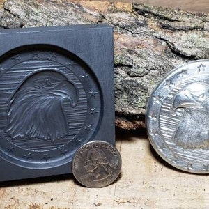 Graphite casting mold - Eagle  - makes 2" diameter round ingot!