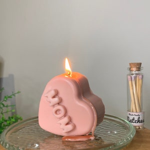 Candle Gift Set Colorful Candles Pillar Candles Heart Shaped Candle 100% Soy Wax Candles image 4