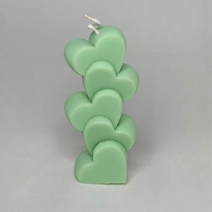 Candle Gift Set Colorful Candles Pillar Candles Heart Shaped Candle 100% Soy Wax Candles image 10