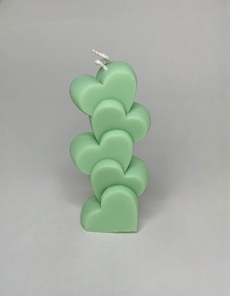 Candle Gift Set Colorful Candles Pillar Candles Heart Shaped Candle 100% Soy Wax Candles image 10