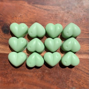 Scented Wax Melts, Heart Shaped Soy Wax Melts, Stocking Stuffers, Plastic-free and Zero Waste