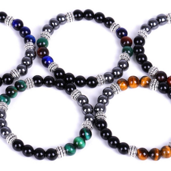 8" Assorted Color Tiger Beads/Bracelets. Hebrew, Israelite, Bible, Culture
