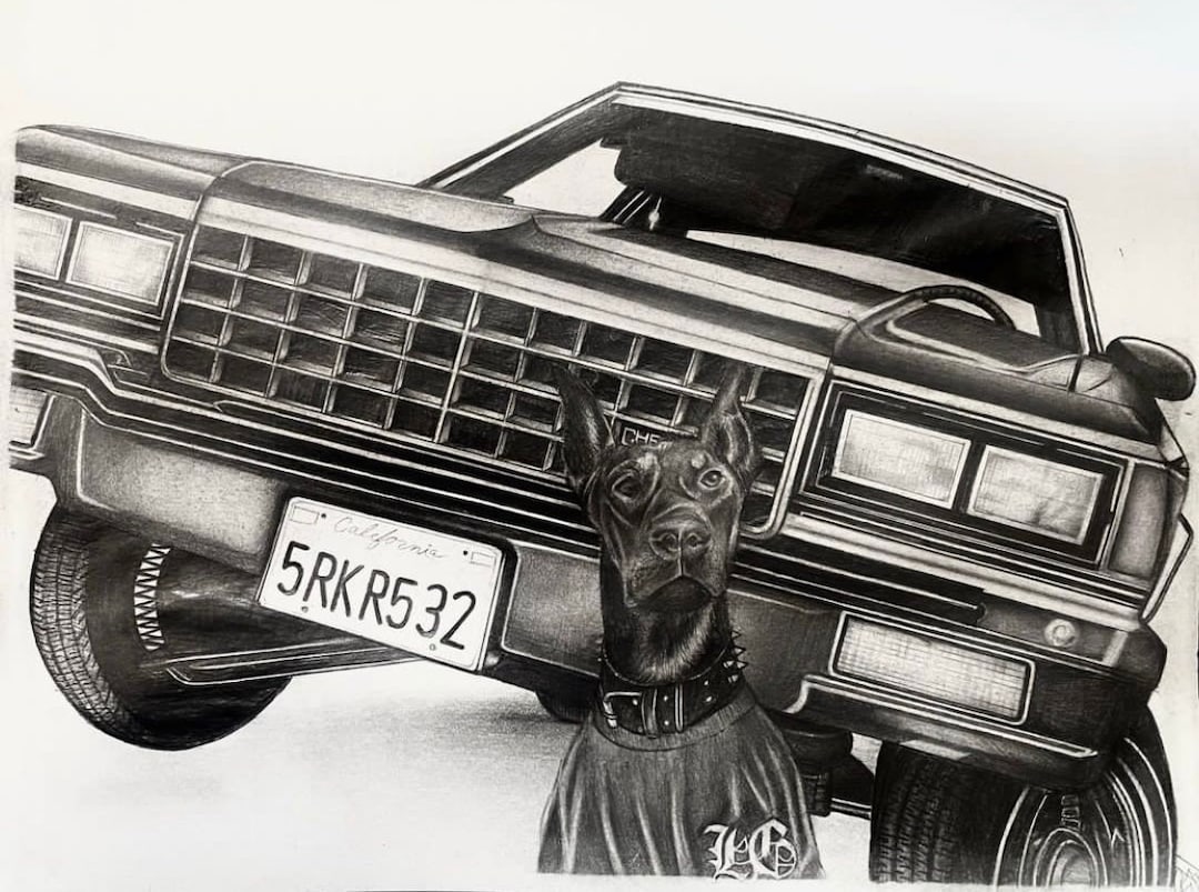 Write Riders Dog Lowrider Dog - Print - Etsy
