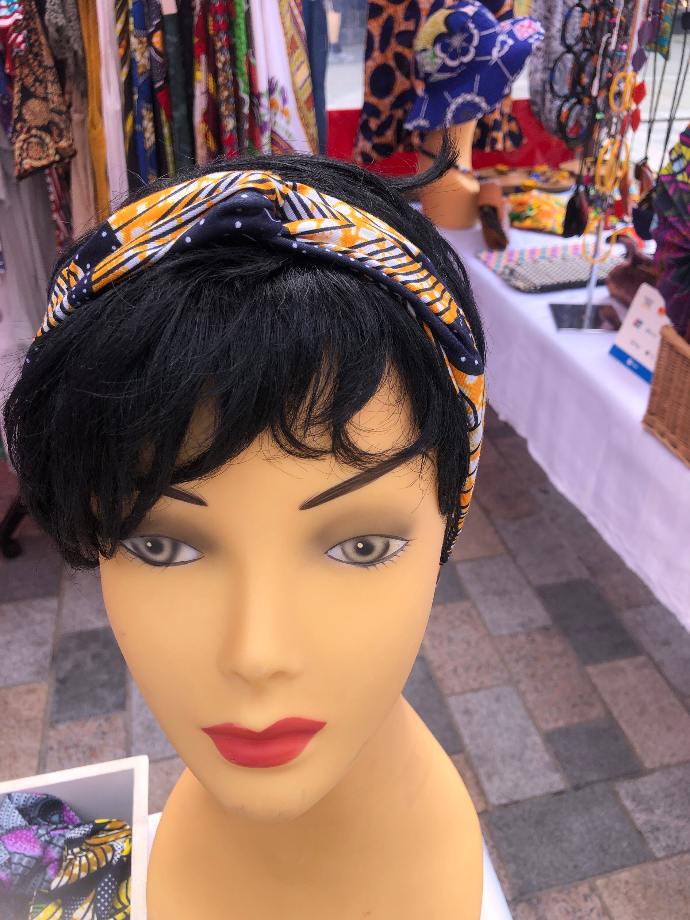 African print handmade headband. Etsy