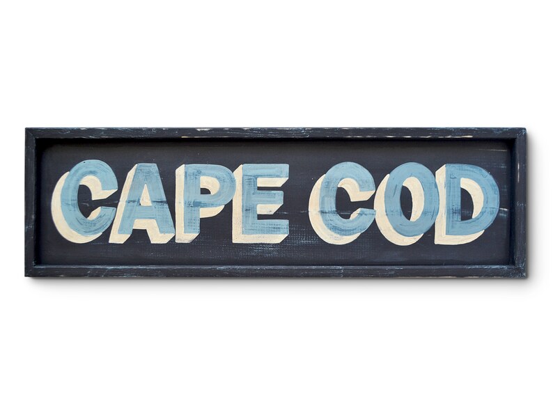 Cape Cod Sign Cape Cod Wall Art Beach House Sign Coastal Etsy
