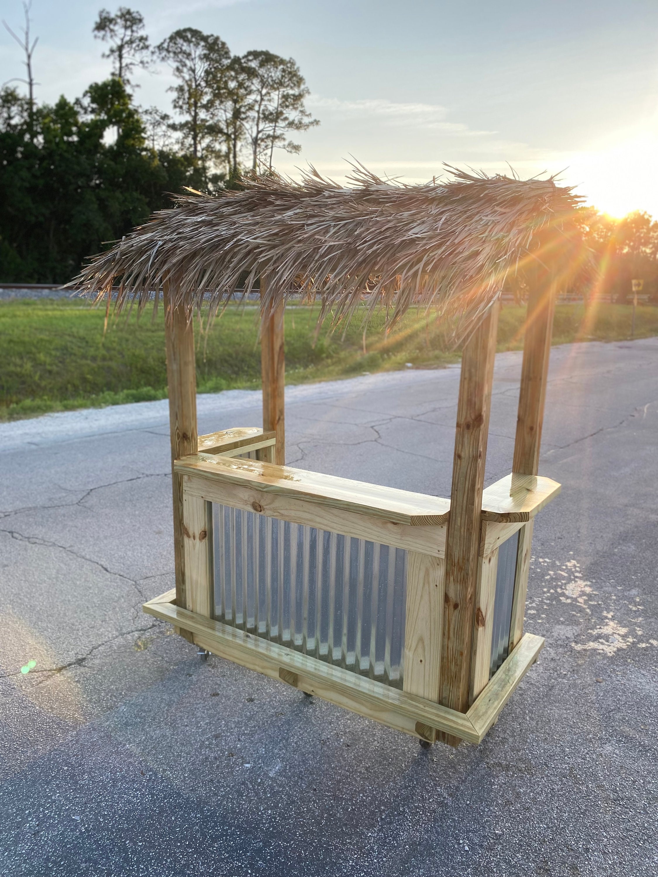 Call us!!!! Customizable tiki roof bar/patio bar/yard bar/tiki bar/ outdoor bar. *Shipping nationwide”