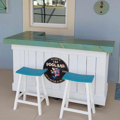 Your Custom Made Indoor Outdoor Tiki Bar Etsy