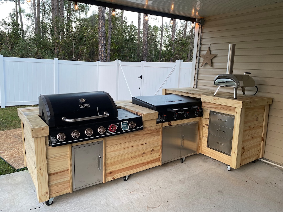 Cabinet Bbq Kitchen Kits Outdoor Custom Outdoor Kitchens For Sale