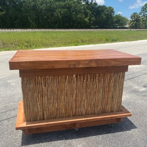 Call/text us today Custom ordered indoor, outdoor tiki bars Shipping Nationwide image 2