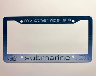 Der von Marias inspirierte U-Boot-Nummernschildrahmen