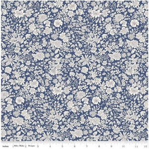 Emily Belle Sapphire Fabric - Liberty of London Floral Print from Riley Blake