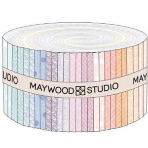 Little Lambies Baby Flannel 2 1/2 fabric strips roll - Maywood Fabrics