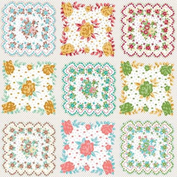 Granny Chic Granny Squares fabric by Riley Blake