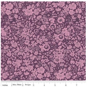 Midnight Garden Liberty of London Pink Floral Print from Riley Blake