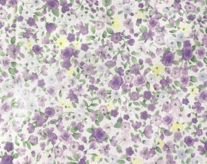 Lilac Tossed Antique Rose Fabric From Timeless Treasures - Etsy