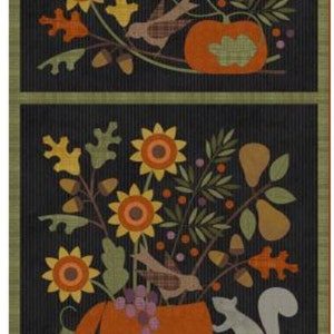 Panel de franela Autumn Harvest Fall - Maywood Designs - Panel de 27&quot; x 44&quot;