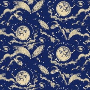 Old Farmer&#39;s Almanac Celestial Moon Fabric