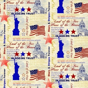 In God We Trust Amerikanischer Baumwollstoff