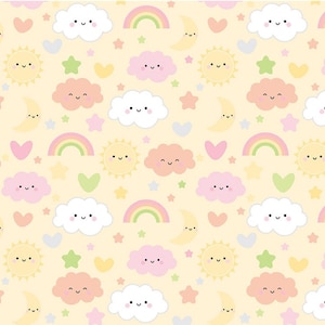 Baby Girl Sweet Dreams Sunshine Flannel Fabric - Riley Blake Designs