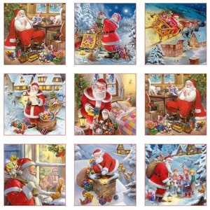 Santa Claus is Coming to Town Christmas Panel