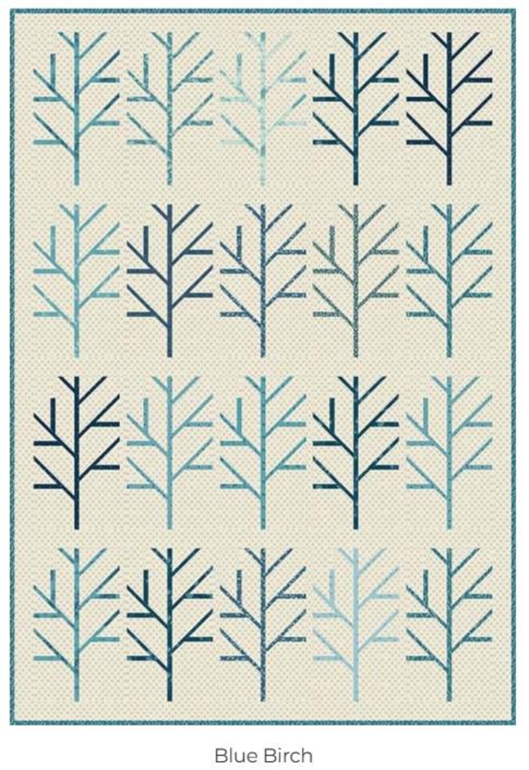 Quilted Laundry Basket Birch Forest