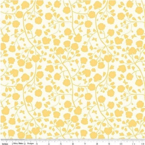 Emma Shadow Garden Fabric Yellow Flowers - Riley Blake Designs