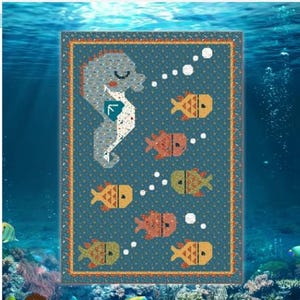 Seahorse School Quilt Pattern