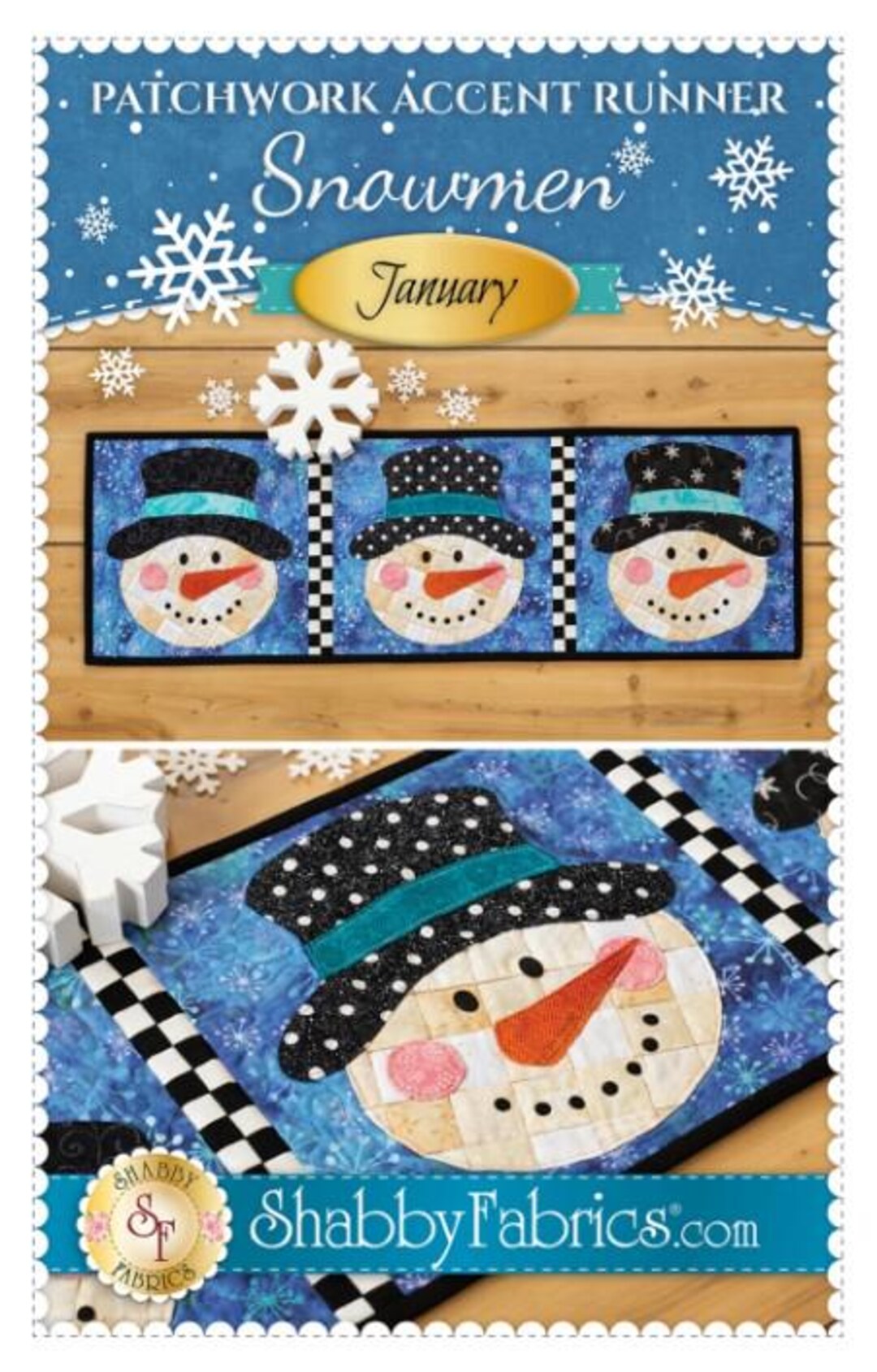 Snowman Patchwork Table Runner Quilt Pattern - Etsy