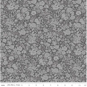 Emily Belle Charcoal - Liberty of London Floral Print from Riley Blake