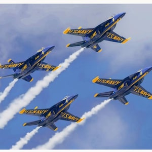U.S. Navy Blue Angels Fabric Panel