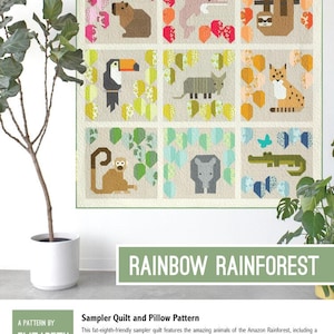 Rainbow Rainforest Quilt Pattern