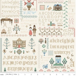 Pride & Prejudice Meryton Fabric Collection - Multicolor Sampler - Riley Blake Designs