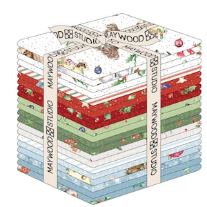 Snowy Day fabric Collection Fat Quarters - Maywood Designs