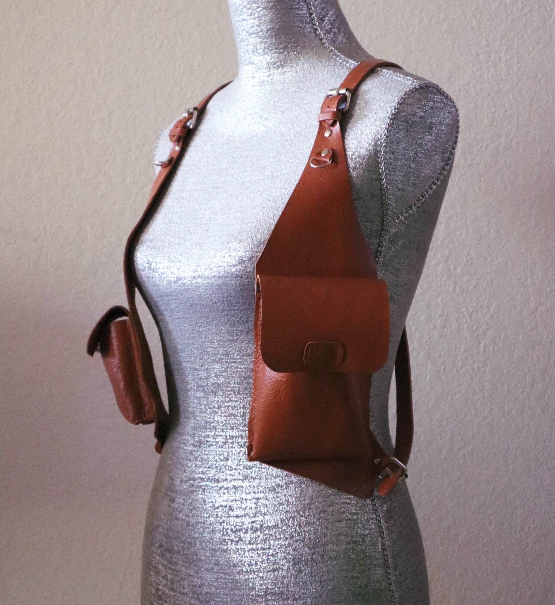 Leather Accessory Holster Bag 